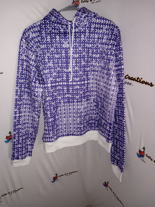 Purple/White Hoodie